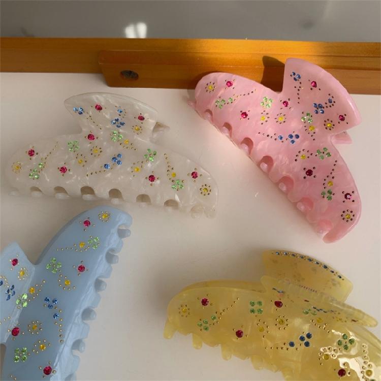 Banana Barrettes Claw Clip Rhinestones Hair Claws Women Hair Styling Accessories