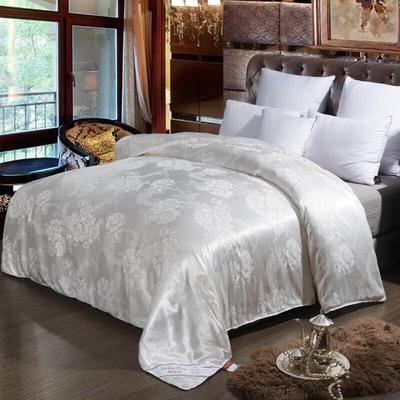 Beijiamei Jacquard Tussah Silk Blend All-Season Quilt