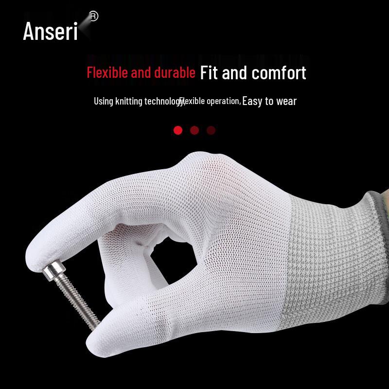 Anseery Nylon PU-beschichtete Arbeitshandschuhe