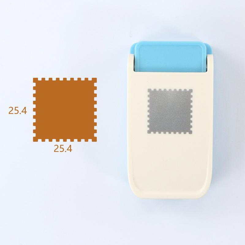Rectangle Postage Stamp Punch Lever Action Craft Punch For Paper Crafting Scrapbooking Various Materials Punching Tool Embosser