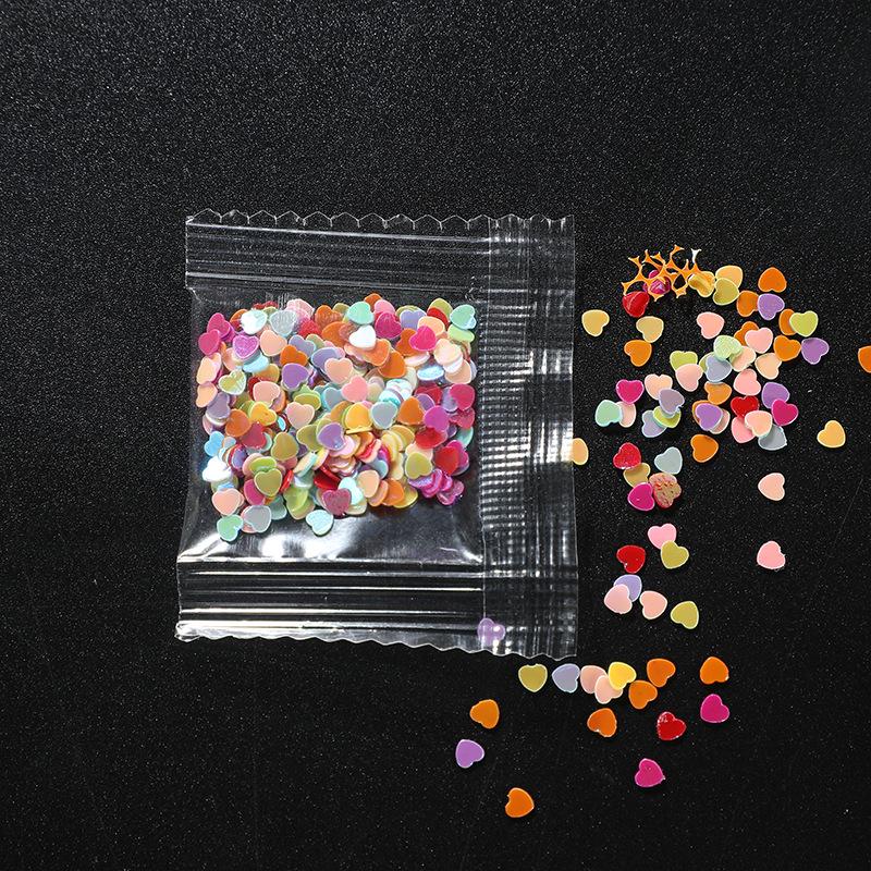 Iridescent DIY Nail Stickers: Moon, Star, Heart, Flower Sequins