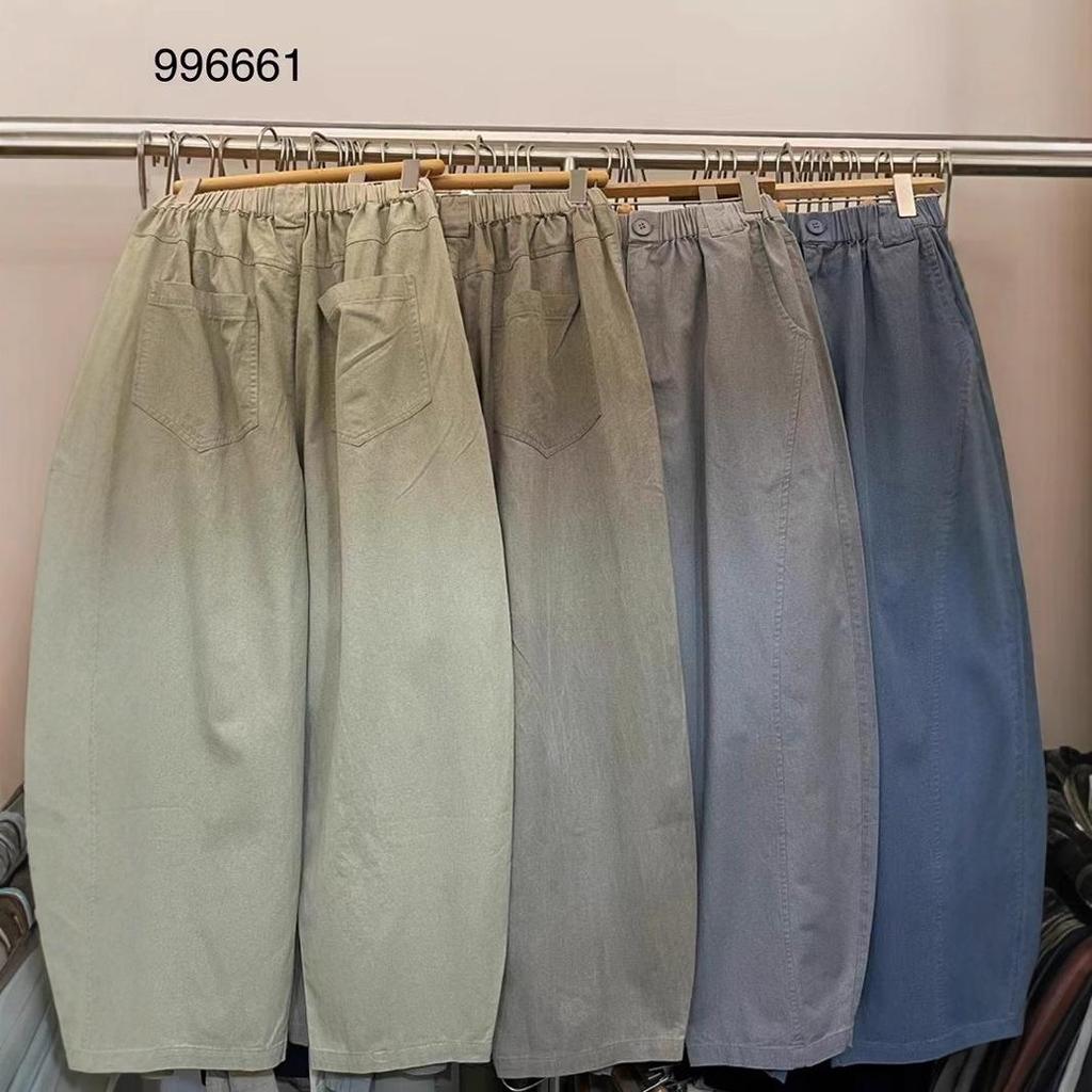 Yinmu 996661 Spring High-Waist Korean Loose Plus Size Retro Pear-Shaped Harem Pants