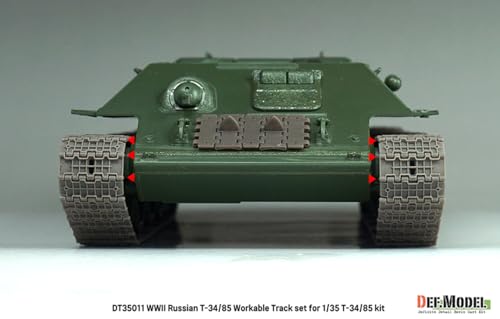 Defmodel 1/35 WWII Russian/Soviet T-34/85 Tank Linkable Tracks (Universal) Plastic Model Kit Parts DT35011 (Tank)