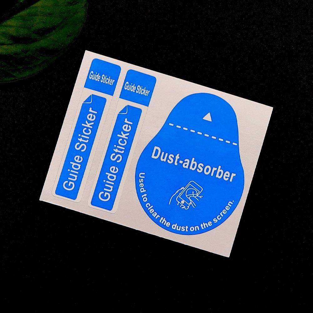 Mobile Phone Tempered Film Kit with Alcohol Wipes, Dust Removal Sticker, and Tool Kit