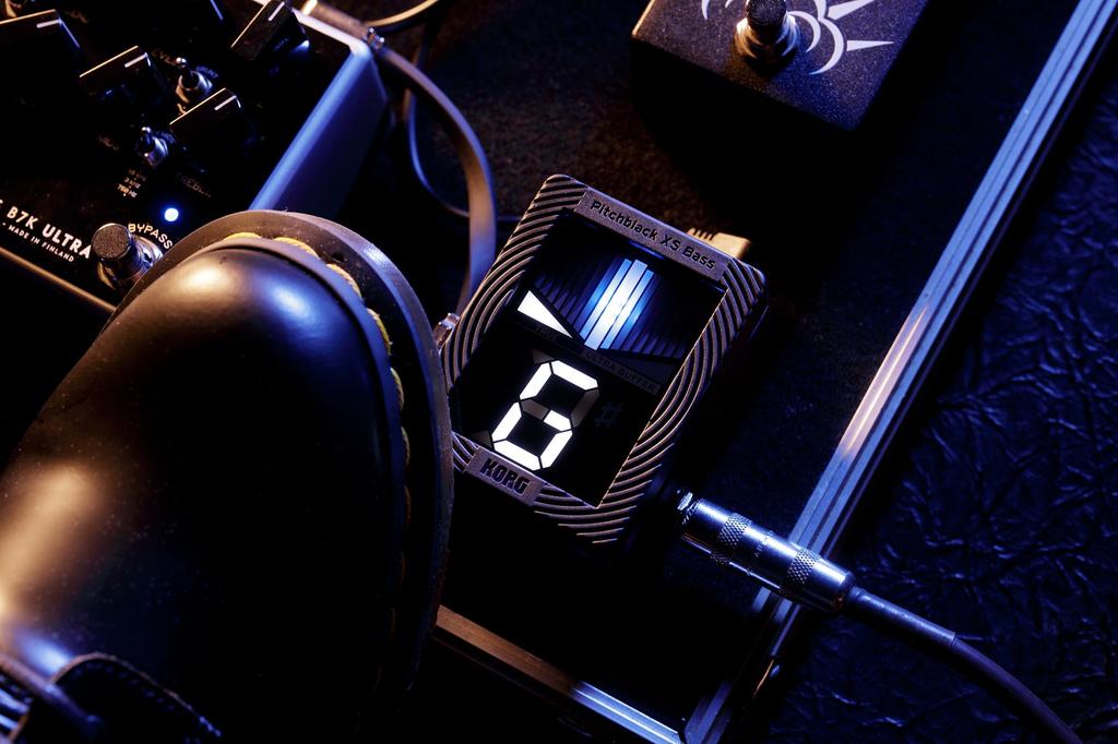 BASS Pitchblack XS Bass Chromatic Pedal KORG KORG/PB-XS Tuner, bass-specific tuner,