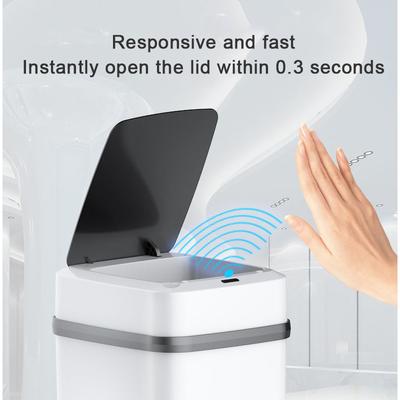 13/15L Automatic Smart Trash Can Kitchen Bathroom Waste Bin with Lid Smart Sensor Garbage Bucket