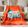 Miami Dolphins Soft and Comfortable Flannel Suitable for Sofas Living Rooms Outdoor Camping Travel and Also Makes a Great Anniversary Gif
