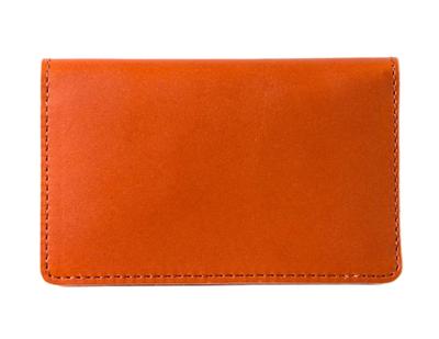 Business Card Holder Tochigi Leather Orange Brick Made In Japan Card Case Genuine Leather [BrianDaniel] Men's (M, Color)