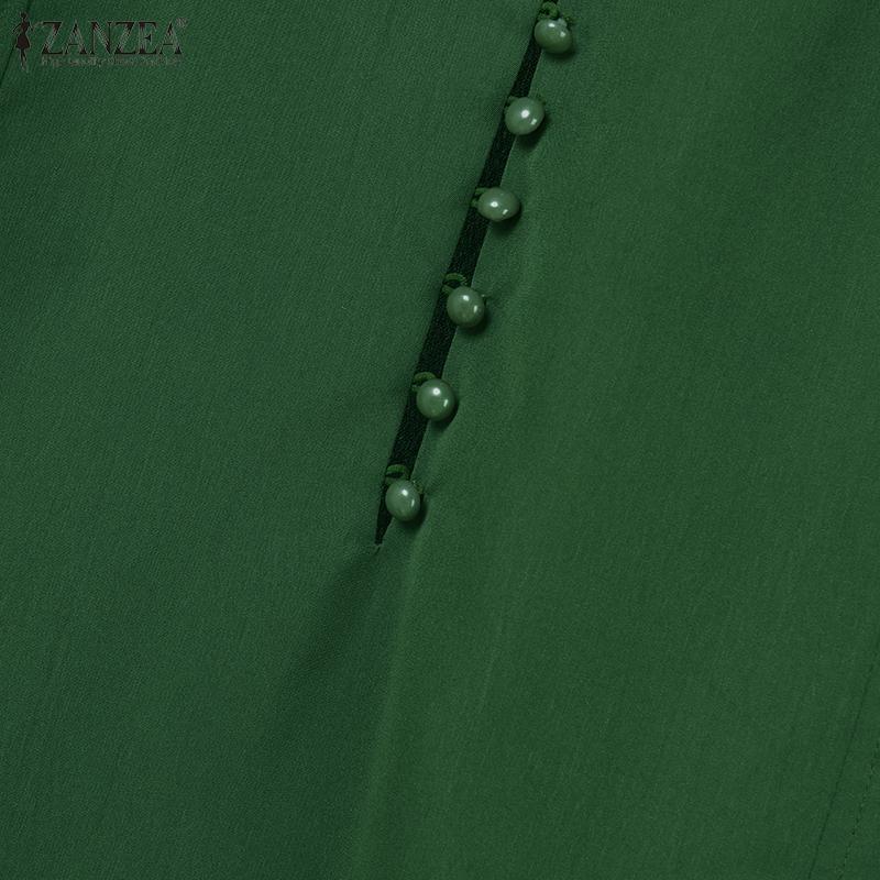 ZANZEA Women Short Sleeve Blouse and Shorts Summer Two Piece Suit Sets