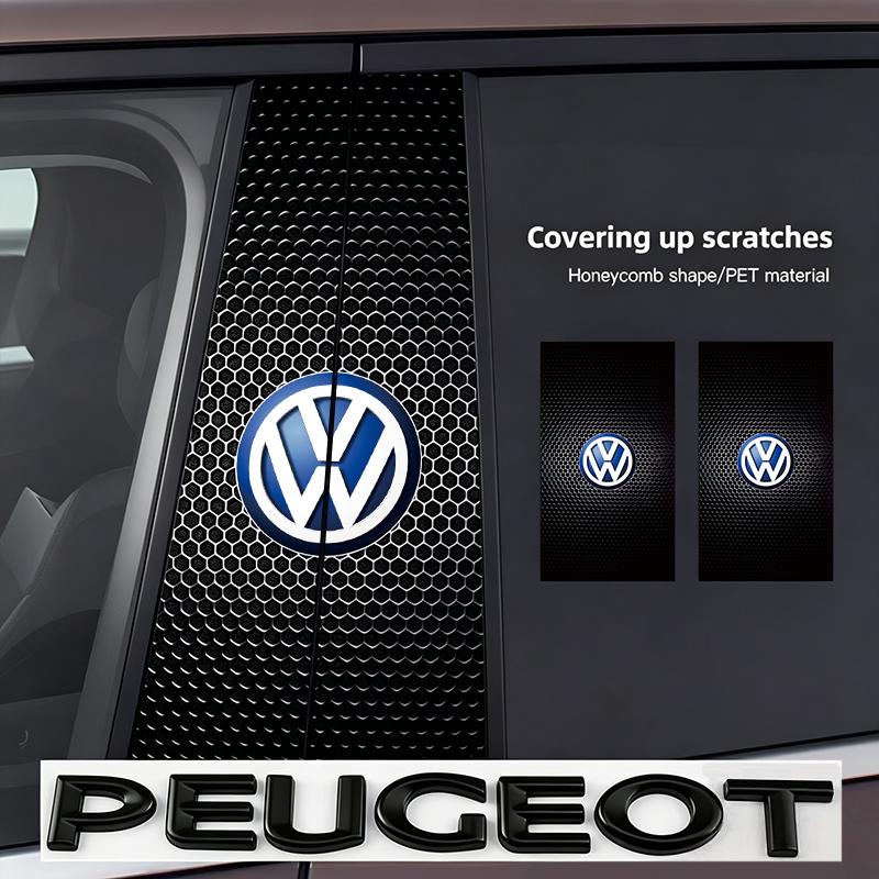 Car B-Pillar Center Column Decoration Cover Decals Accessorie For VW GTI Polo Golf Passat Touareg CC ID.3 B8 Tiguan Jetta T-ROC.SZ9