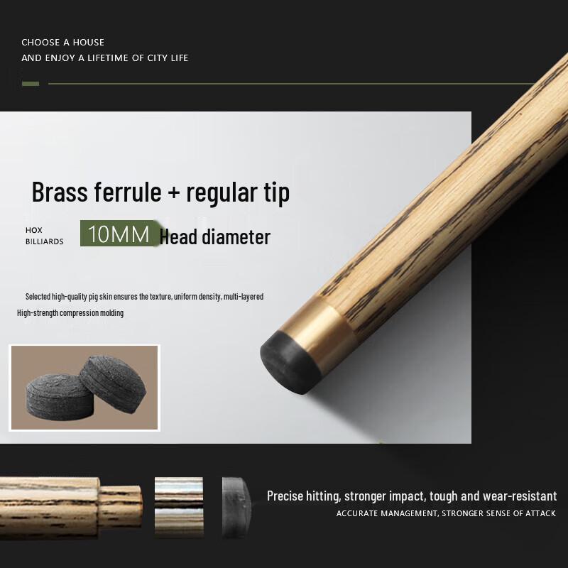 INVUI Ash Wood Single-Piece Billiard Cue Set