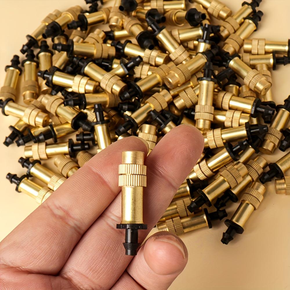 20Pcs Adjustable Brass Atomizing Nozzle,Cooling Irrigation for Horticultural Greenhouses,Drip Irrigation Nozzle,Garden Planting