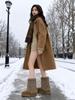 Women's 2025 Fluffy Fur Mid-Calf Snow Boots - Thick-Soled, Plush Velvet Lined, Winter Fashion.