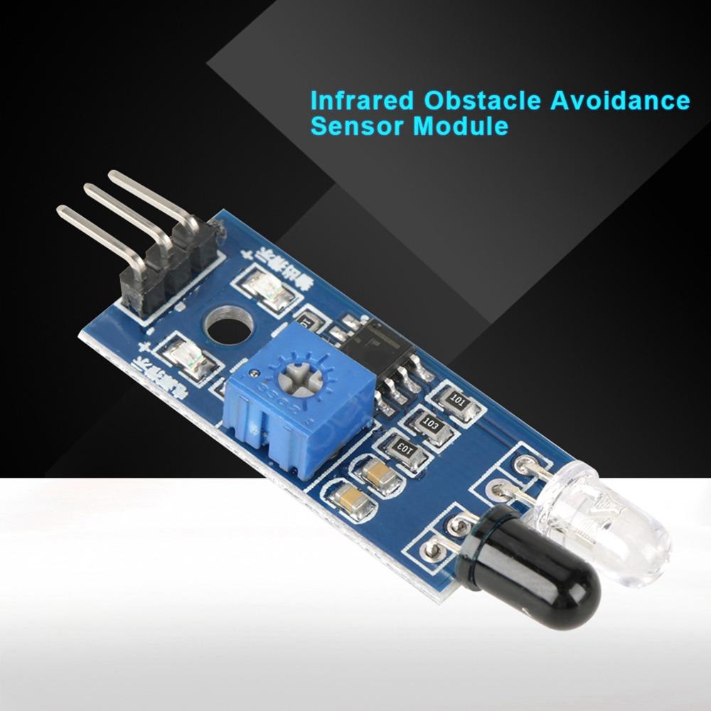 5 PCS 3.3V-5V Obstacle Avoidance Sensor Reflective Photoelectric Switch Photoelectric Sensor Module 3-pin Infrared Tube Module