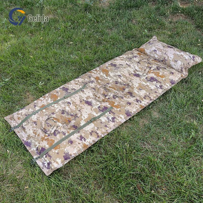 Camouflage Self-Inflating Camping Mat with Pillow