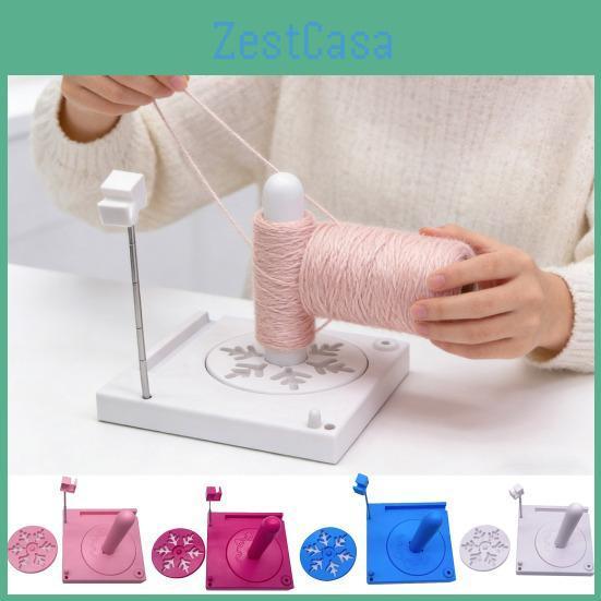 Spool Box Organizer Yarn Portable Multifunctional Yarn Holder Spinner With Phone Stand