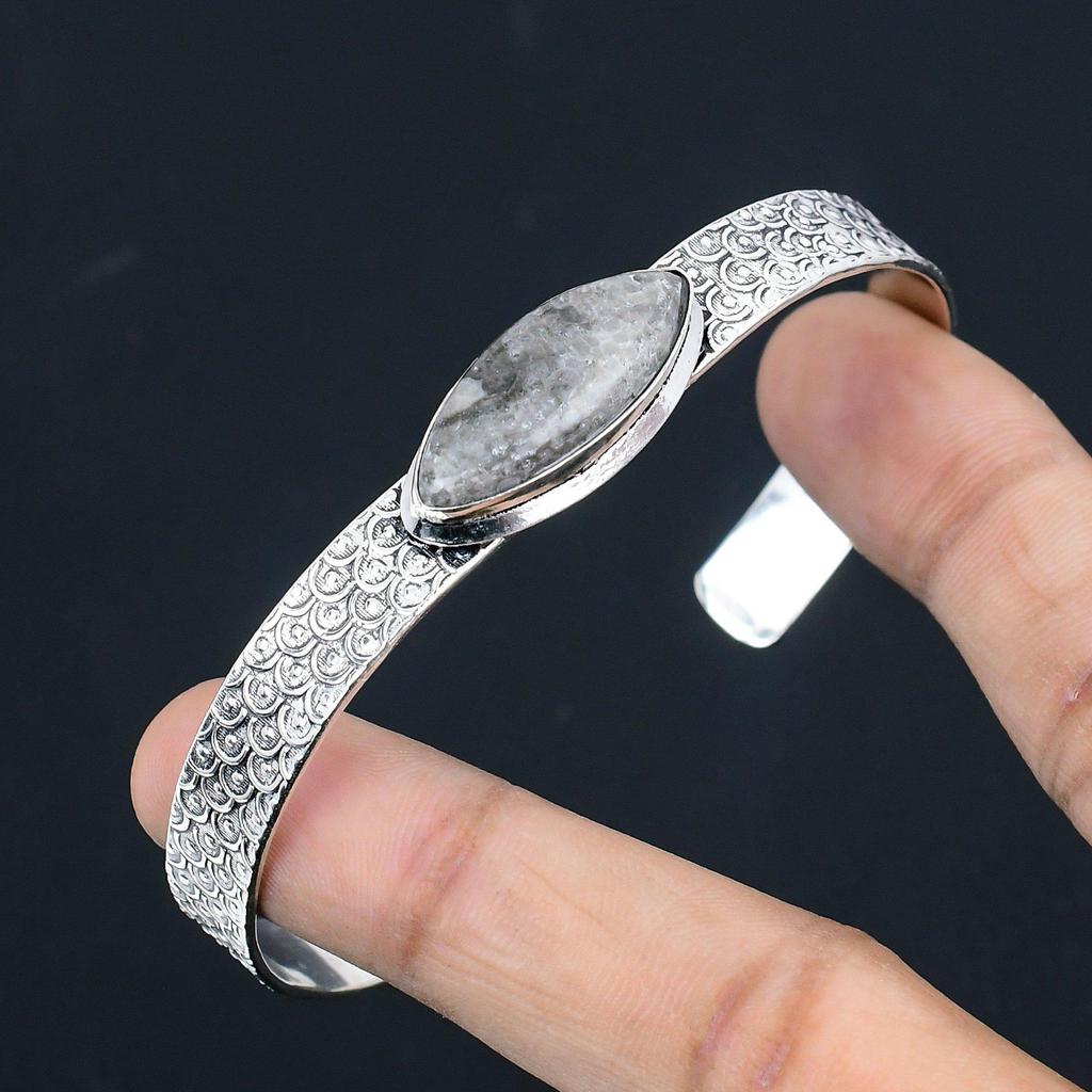 Oferta Dia das Filhas Marquise Coral Natural Raia Nova Pulseira Joia Prata 925