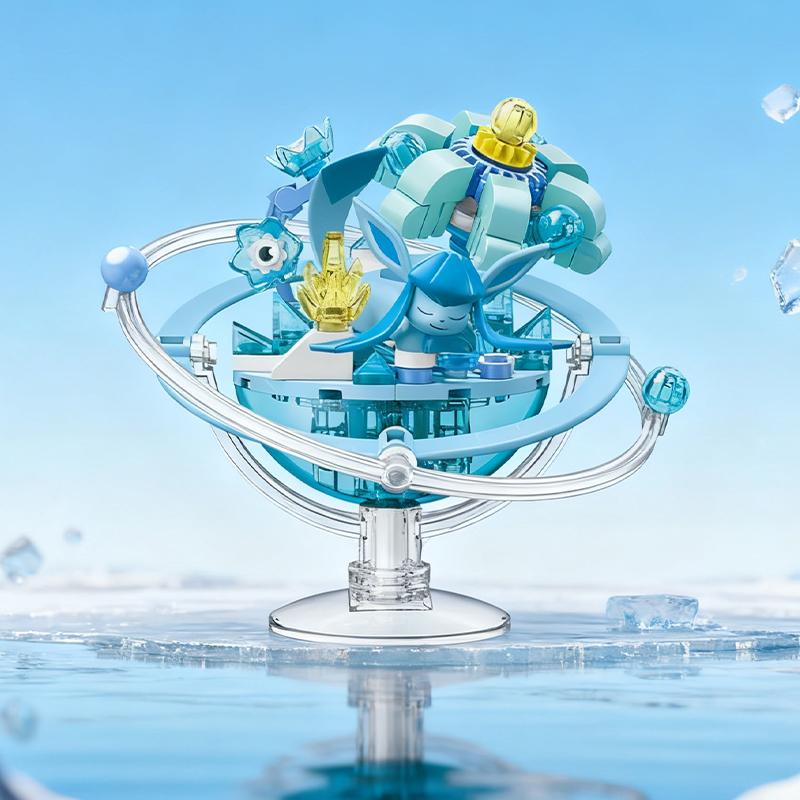 Keeppley Pokmon Cartoon Eevee Family Planet Series Puzzle Toy Splicing Model Desktop Ornament Collection Gift