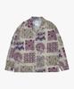 Nainneoscheu Ethnic Paisley Open Collar Shirt_Purple