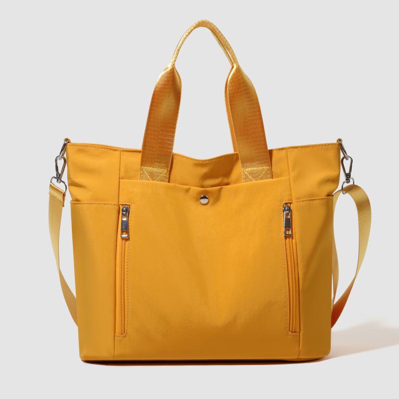 Women's Large Capacity Tote Bag Solid Color Shoulder Bag Water-Repellent Crossbody Bag
