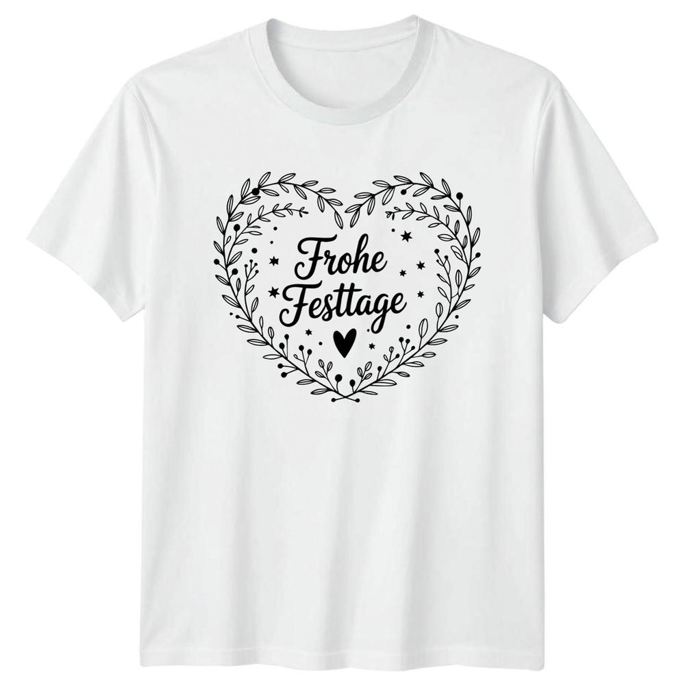 Frohe Festtage Winter Holidays Graphic Tee Unisexs Unisexs Seasonal TShirt S