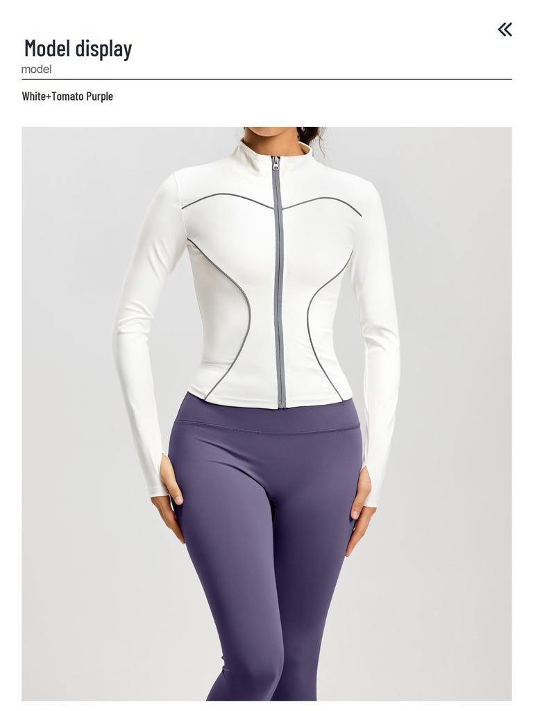 Spring/Summer Windproof Reflective Slim-Fit Yoga & Running Fitness Set