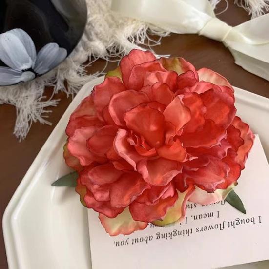 Hairpin Realistic Flowers Decor Secure Grip Lightweight Hair Clip Side Bang Hair Pin