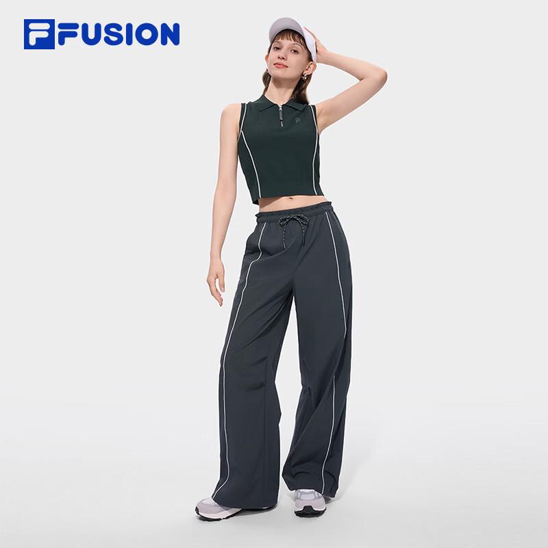 FILA FUSION Women's Loose Wide-Leg Woven Pants