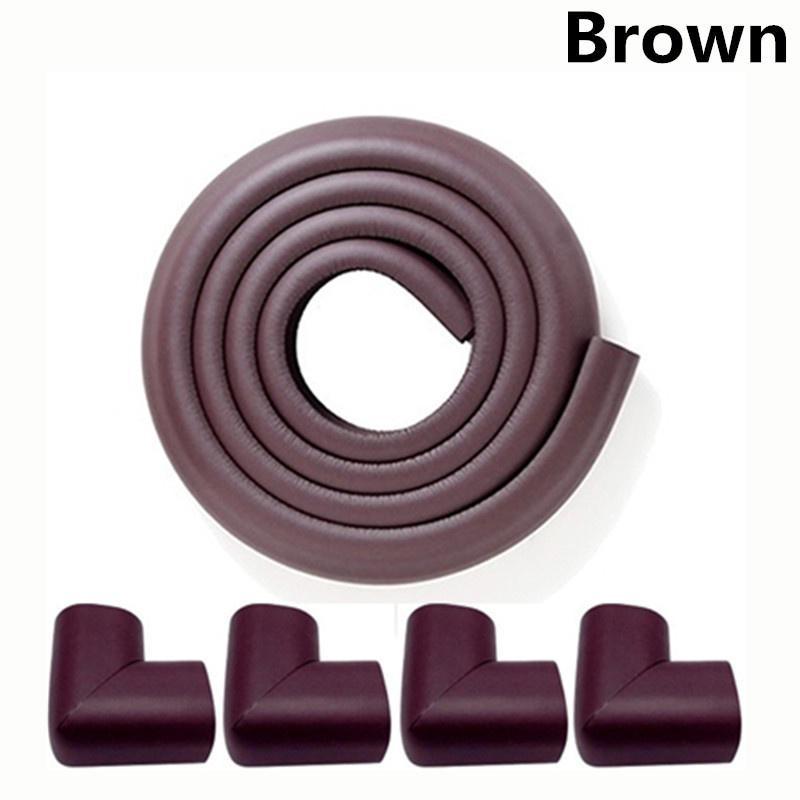 2M+4PCS Baby Corner Protection Baby Safety Table Desk Edge Guard Strip Home Cushion Guard Strip Safe Protection Free Tape