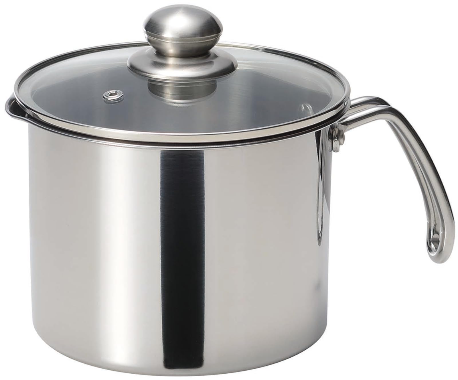 

Kakusee Nilworka NW-09 Multi-Pet, 16cm, 2.4L Capacity, Gas Stovetop Compatible, Lightweight, Glass Lid, Stainless Steel, Rust-Resistant, Silver