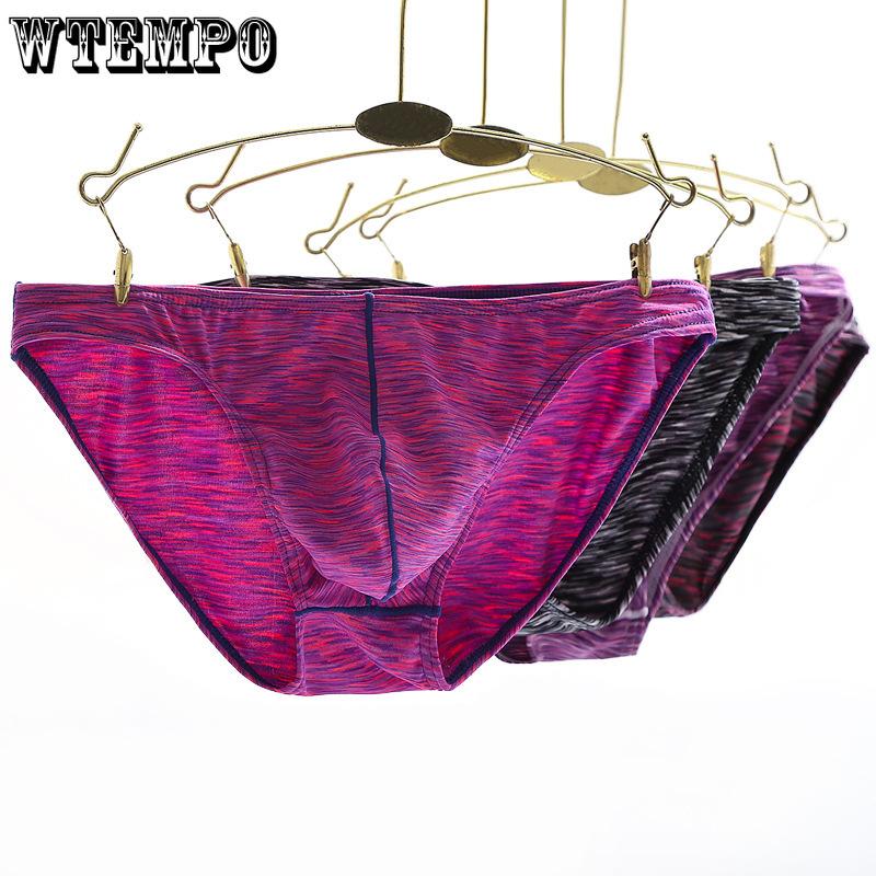 Men s Triangular Underwear with U-shaped Convex Design Sexy Comfortable Breathable and Sexy M