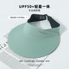 Empty top breathable sunscreen hat, large brim sunshade cap, summer commute travel sunscreen hat, women's straight hair