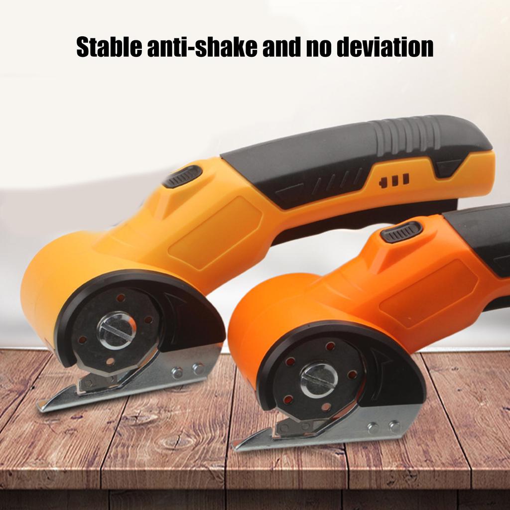Cordless Electric Fabric Scissors Lithium Powered Cloth Cutting Machine For Fast Textile Trimming With Safety Guard