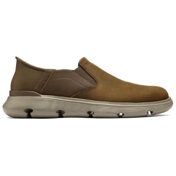 Skechers Casual Versatile Shock-Absorbing Durable Low-Top Lifestyle Shoes Men sneakers Brown 205061-CDB