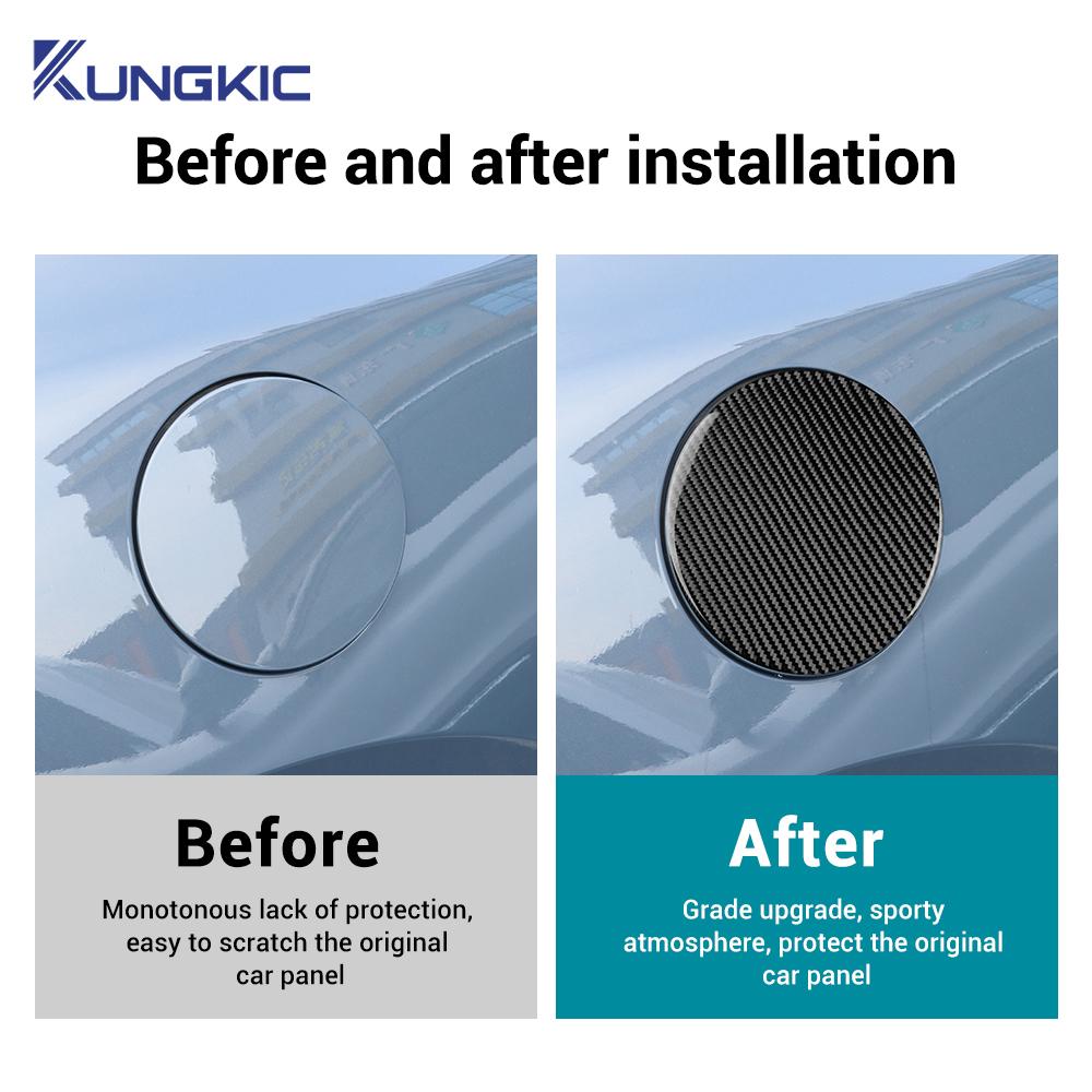 Real Soft Carbon Fiber Sticker For Mazda 3 Axela 2019 2020 2025 2025 2025 2025 2025 LHD RHD Car Fuel Tank Cap Trim Accessories