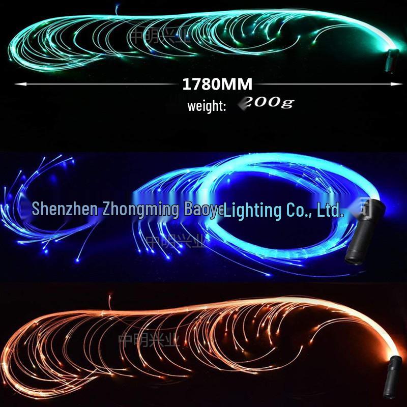Luminous Fiber Optic Dance Whip - Flash Charging Party Atmosphere Prop