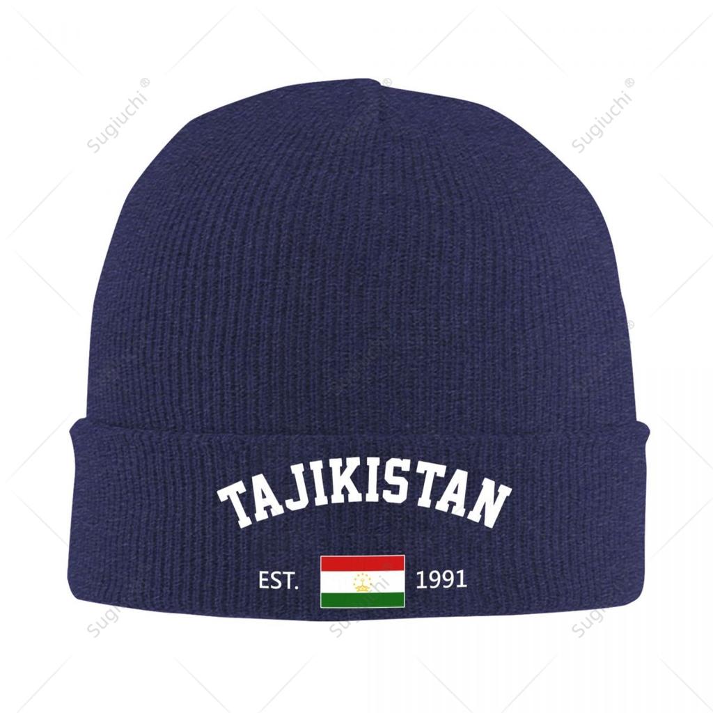 Knitted Hat Unisex Tajikistan EST Independence Day For Unisex Women Boys Winter Autumn Beanie Cap Warm Bonnet