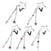 Stylish Star Shaped Hairpin Metal Snap Hair Clip Tassels Heart Beaded Barrette Styling Accessory for Women Girls