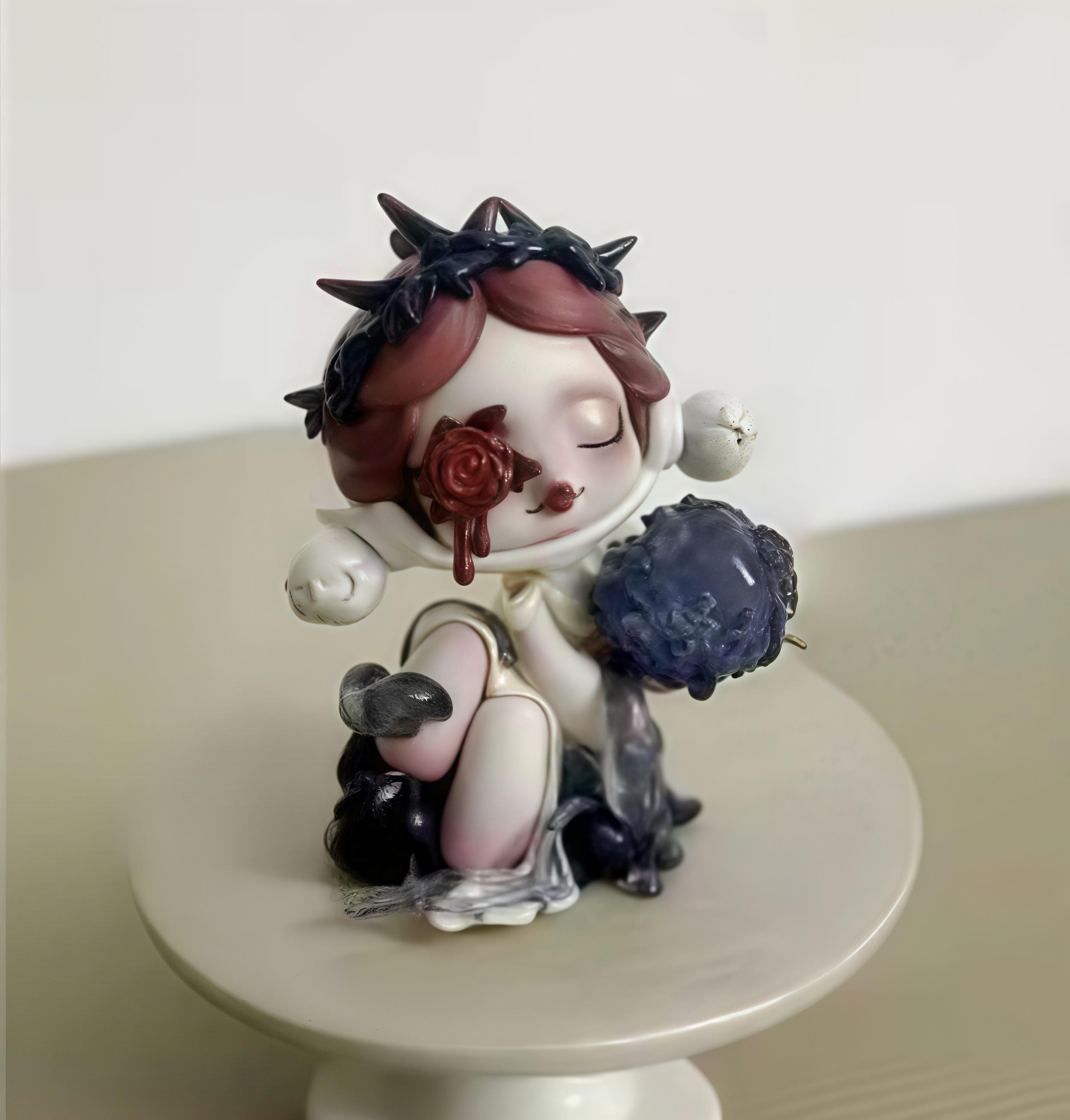 

POP MART Ограниченная серия ко Дню святого Валентина - Фигурка SKULLPANDA «Взгляд», Модная коллекционная кукла 8cm