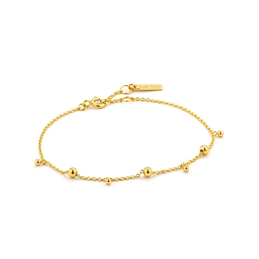 Modern Drop Ball 925 Silver Bracelet B002-03G