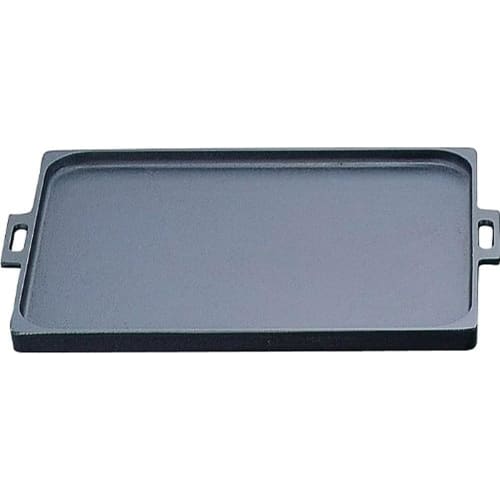 Iwachu Oil Plate, Large, Black Finish, 7mm Thick, for Direct Heat, Nanbu Ironware, 23016