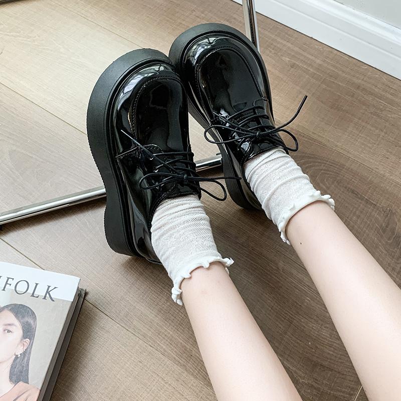 2025 New Spring Casual Women Shoes Loafers Lace Up Leather Flats Slip-On Women Shoes Mujer Zapatos Chaussure Femme