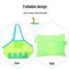 Large Capacity Mesh Beach Bag for Kids' Toys and Sand Tools