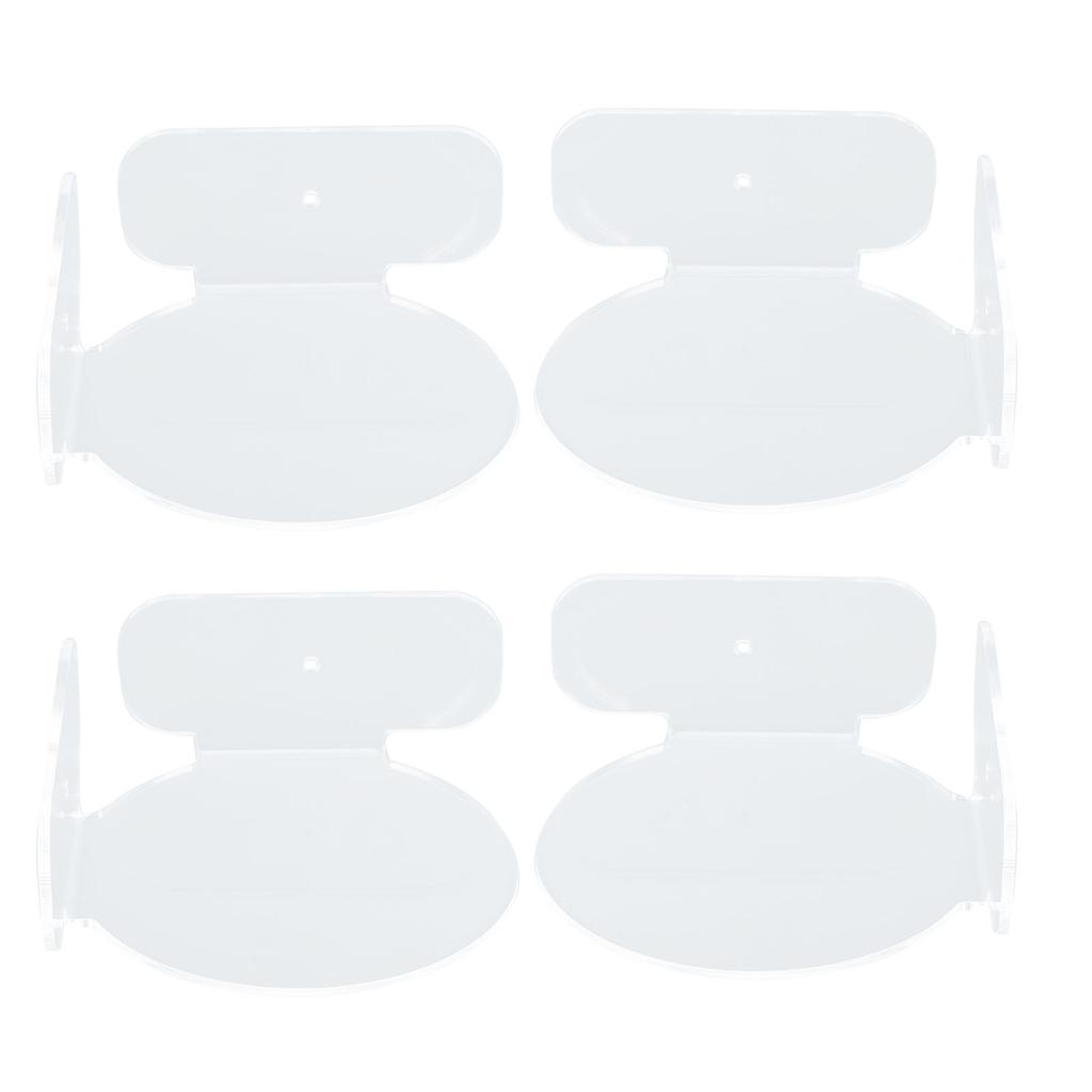 4Pcs Mini Circular Corner Shelf Space Saving Universal Wall Mount Floating Corner Shelf for Security Camera Baby