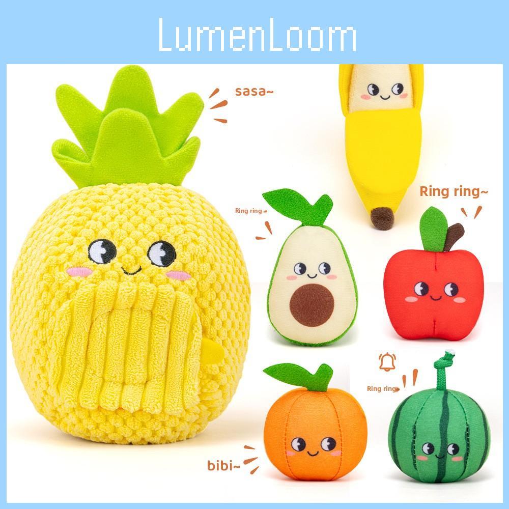 Frucht-Plüschtier-Set für die Früherziehung und sensorische Entwicklung für Babys