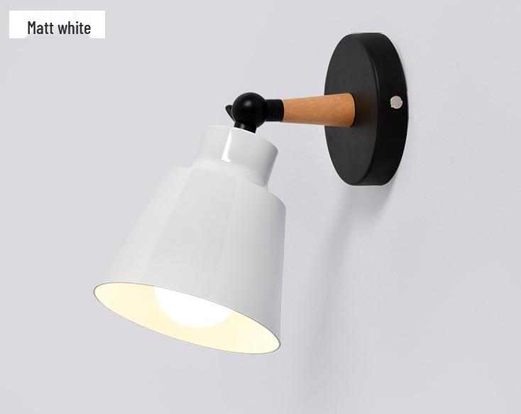 Nordic Creative Solid Wood Wall Lamp for Bedrooms, Hallways, and Children's Rooms