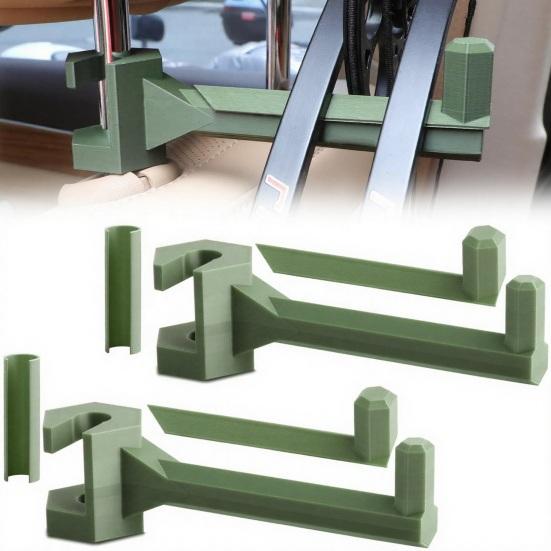 2Pcs Car Headrest Mount Bow Hanger Portable Universal SUV Truck Vehicle Outdoor Hunting Compound Recurve Bows Storage Hook Rack