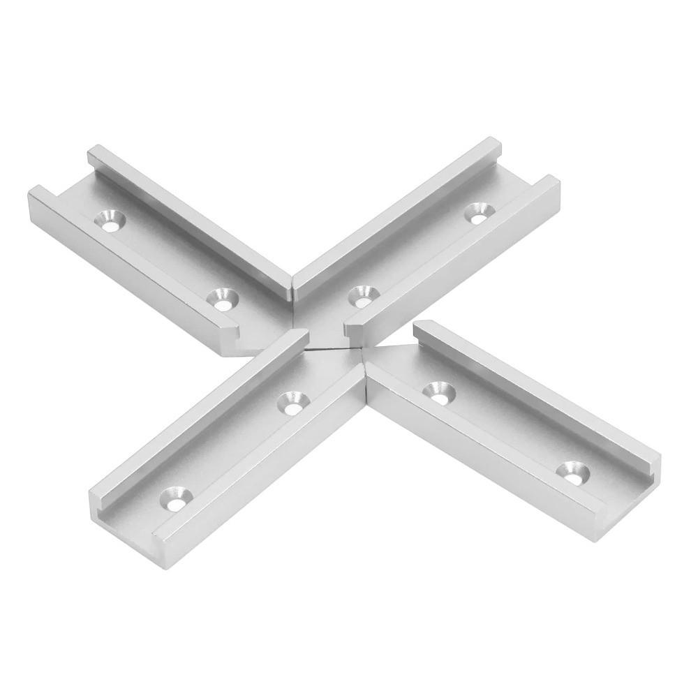 4pcs 30mm Width Miter Track Jig Fixture Aluminum Alloy Slot Connector Woodworking
