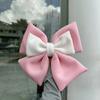 Cute Dual-color Bow Bowknot Helmet Accessories Nylon Suction Cup Car Body Decoration Electric Vehicle Accessories Women