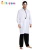 Halloween Masquerade Party Costumes Men's White Coats Doctor Experience Emergency Room Suits